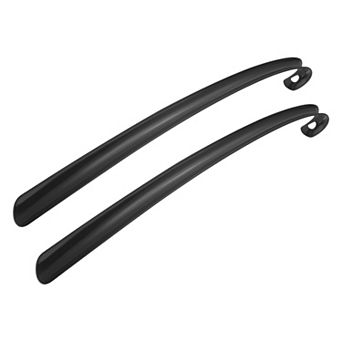17inch Shoe Horn, 2 pc Plastic Curved Handle Shoe Helper, Shoe Horns