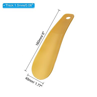 6in Plastic Shoe Horn, 3Pcs Travel Shoehorn Mini Compact Shoe Helper Shoe Spoon for Boots