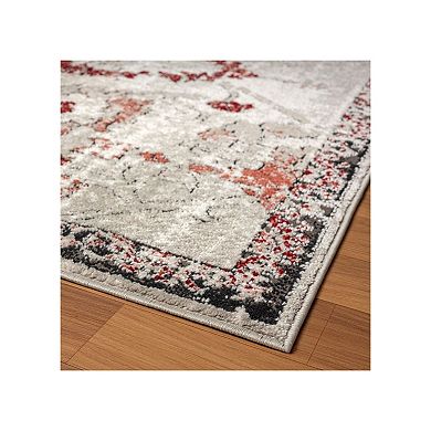 Luxe Weavers Floral Distressed Area Rug