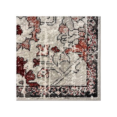 Luxe Weavers Floral Distressed Area Rug