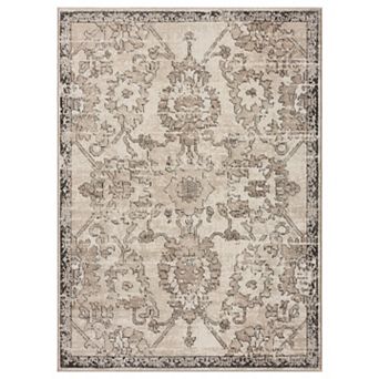 Luxe Weavers Floral Distressed Area Rug