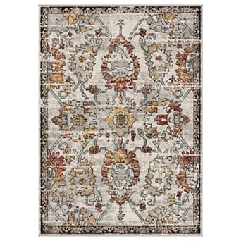 Luxe Weavers Floral Distressed Area Rug