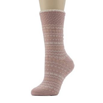 Women's Cuddl Duds® Lined Fairisle Crew Slipper Socks