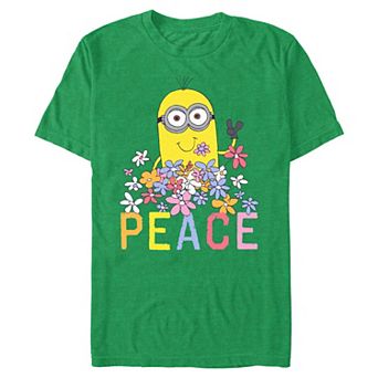 Big & Tall Peace Minion Graphic Tee