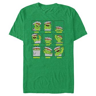 Big & Tall Sesame Street Emotions Graphic Tee