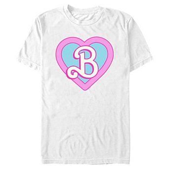 Men's Barbie® B Heart Stamp Graphic Tee