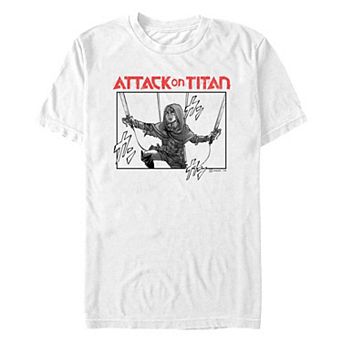 Men's Attack On Titan Action Scene Graphic Tee