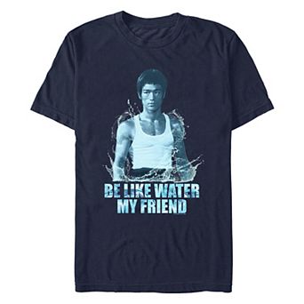 Men's Bruce Lee Be Like Water My Friend Graphic Tee