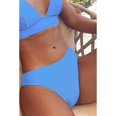 Women's Push Up V Neck Bikini Sets Adjustable Strap Two Piece Bathing Suit