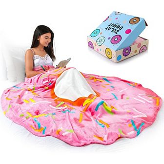 Zulay Kitchen Giant Double Sided Glazed Donut with Gift Box Packaging 71 in