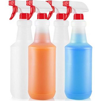 Leakproof Cleaning Spray Bottle Set (4 Pack 24oz)