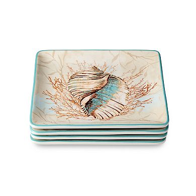 Certified International 4-pc. Escape to the Sea Salad Plate Set