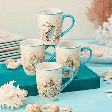 Certified International 4-pc. Escape to the Sea Mug Set