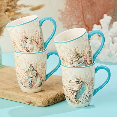 Certified International 4-pc. Escape to the Sea Mug Set