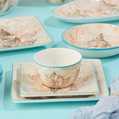 Certified International 4-pc. Escape to the Sea Ice Cream Bowl Set