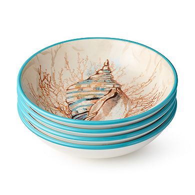 Certified International 4-pc. Escape to the Sea Soup Bowl Set