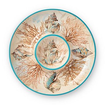 Certified International Escape to the Sea Chip n' Dip Platter