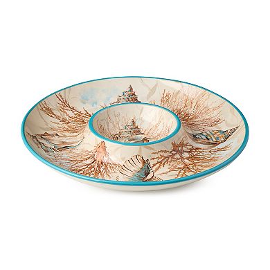 Certified International Escape to the Sea Chip n' Dip Platter