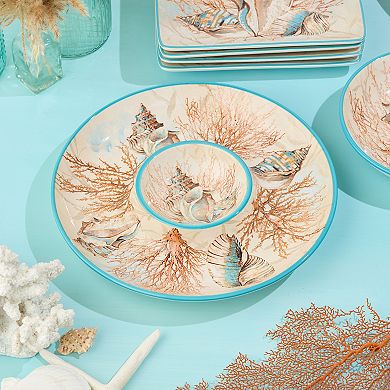 Certified International Escape to the Sea Chip n' Dip Platter