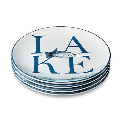 Certified International 4-pc. Wake at the Lake Dinner Plate Set