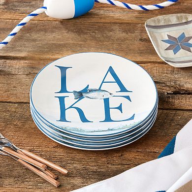 Certified International 4-pc. Wake at the Lake Dinner Plate Set