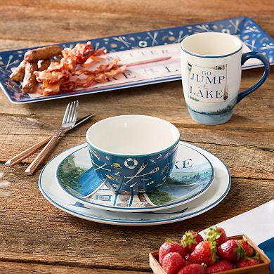 Certified International 4-pc. Wake at the Lake Dinner Plate Set