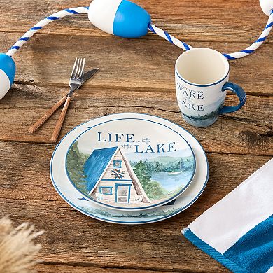 Certified International Wake at the Lake 4-pc. Salad Plate Set