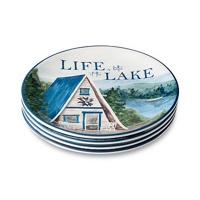 Certified International Wake at the Lake 4-pc. Salad Plate Set