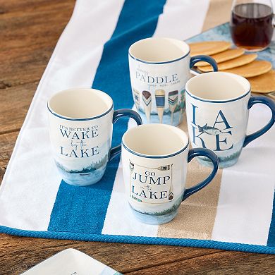 Certified International 4-pc. Wake at the Lake Mug Set