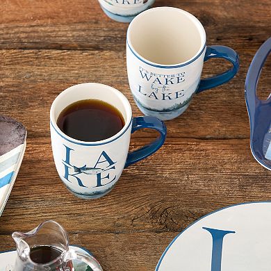 Certified International 4-pc. Wake at the Lake Mug Set