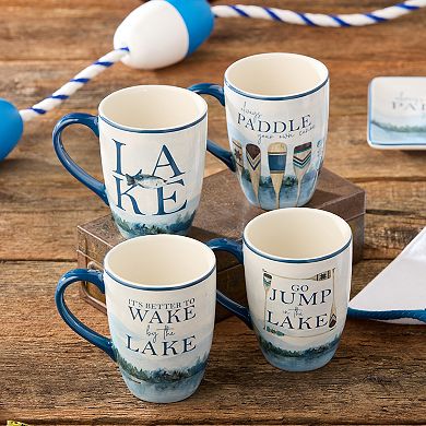 Certified International 4-pc. Wake at the Lake Mug Set