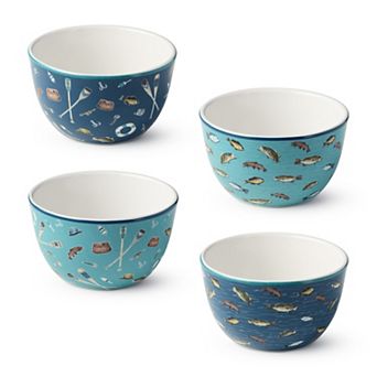 Certified International 4 pc Wake at the Lake Ice Cream Bowl Set