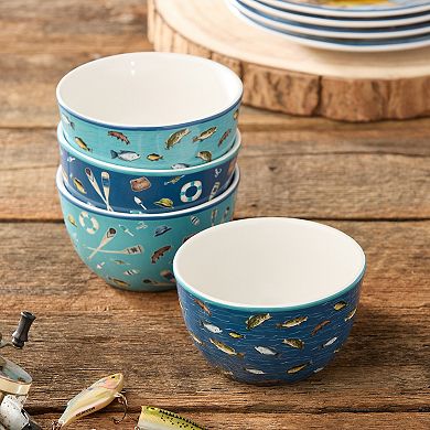 Certified International 4-pc. Wake at the Lake Ice Cream Bowl Set