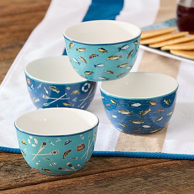 Certified International 4-pc. Wake at the Lake Ice Cream Bowl Set