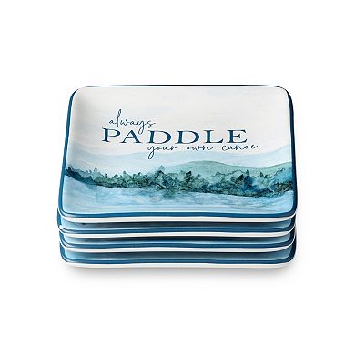 Certified International 4-pc. Wake at the Lake Canape Plates