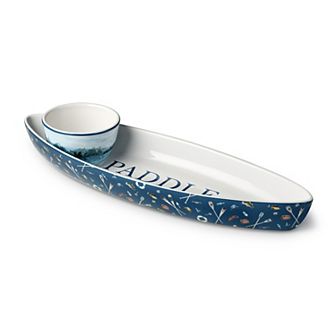 Certified International 2 pc Wake at the Lake Chip n' Dip Platter