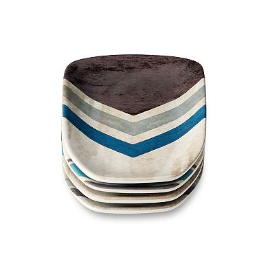 Certified International 4-pc. Wake at the Lake 3D Canape Plates