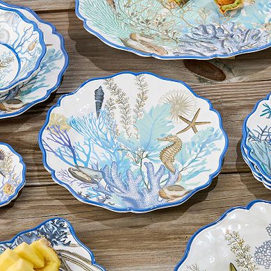 Certified International 4-pc. Blue Lagoon Dinner Plates
