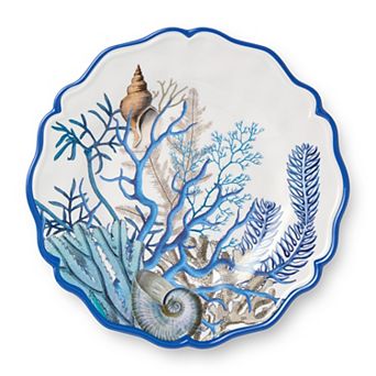 Certified International 4 pc Blue Lagoon Salad Plates