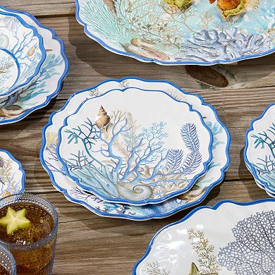 Certified International 4-pc. Blue Lagoon Salad Plates