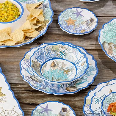 Certified International 4-pc. Blue Lagoon Bowl Set