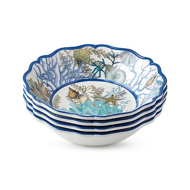Certified International 4-pc. Blue Lagoon Bowl Set