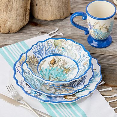 Certified International 4-pc. Blue Lagoon Bowl Set