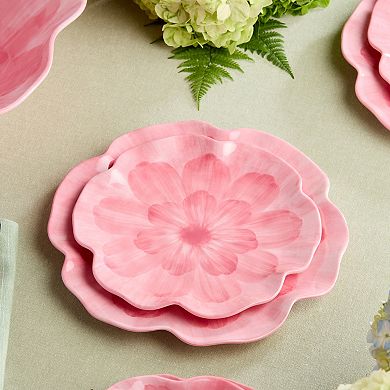 Certified International Wild Flower Set of 4 Salad Plates