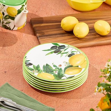 Certified International 6-pc. Limone Salad Plates
