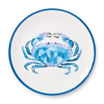 Certified International Beach House Crab Dinner Plates Set of 6