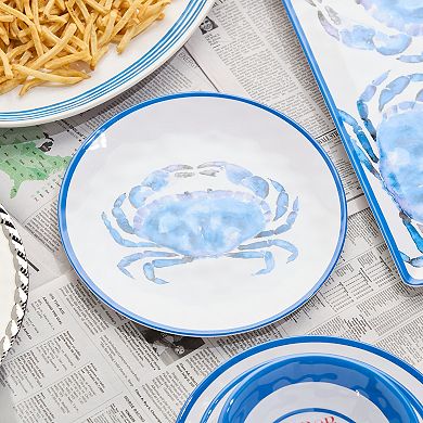Certified International Beach House Crab Dinner Plates Set of 6