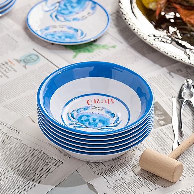 Certified International Beach House Crab Bowls Set of 6