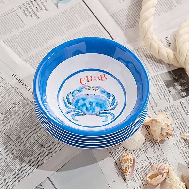 Certified International Beach House Crab Bowls Set of 6