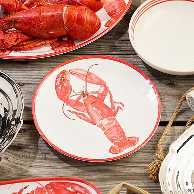 Certified International Beach House Lobster Dinner Plates Set of 6